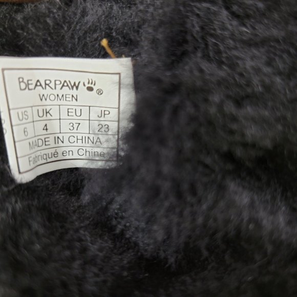 Bearpaw Emma Short Women's Size US 6 Black Suede Round Toe Mid-Calf Snow Boots. - Picture 10 of 10